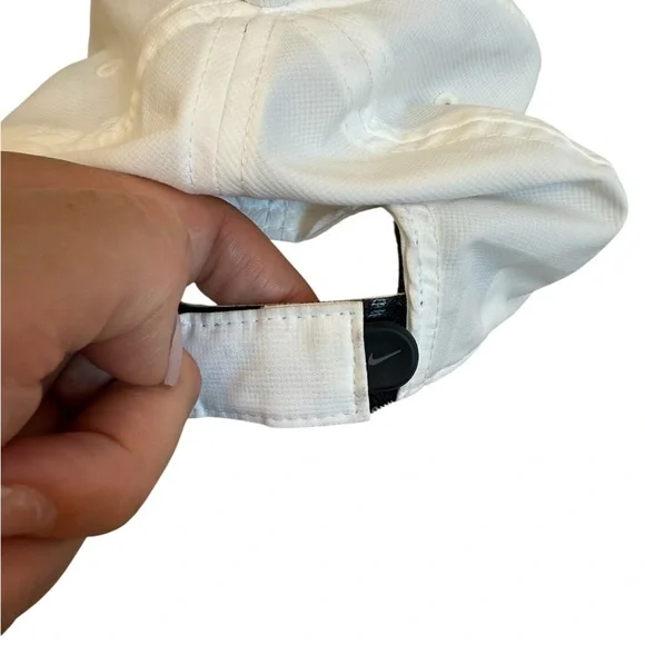 Nike Golf Hat Cap Dri-FIT Adjustable Strapback White Unisex - Picture 4 of 7